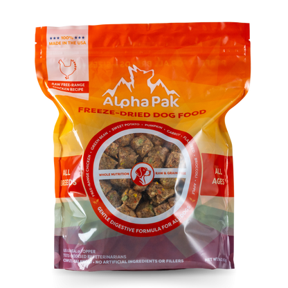 ALPHAPAK RAW FREEZE DRIED DOG FOOD CHICKEN 16 OZ - WHOLESALE