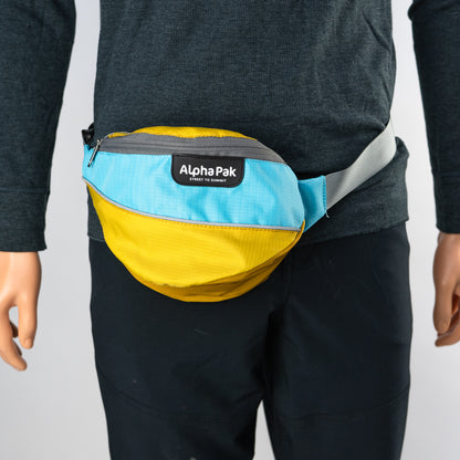 Adventurer Hip Fanny Pack Blue and Yellow