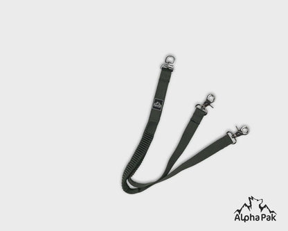 Teton 深灰色弹性狗绳耦合器 - 批发