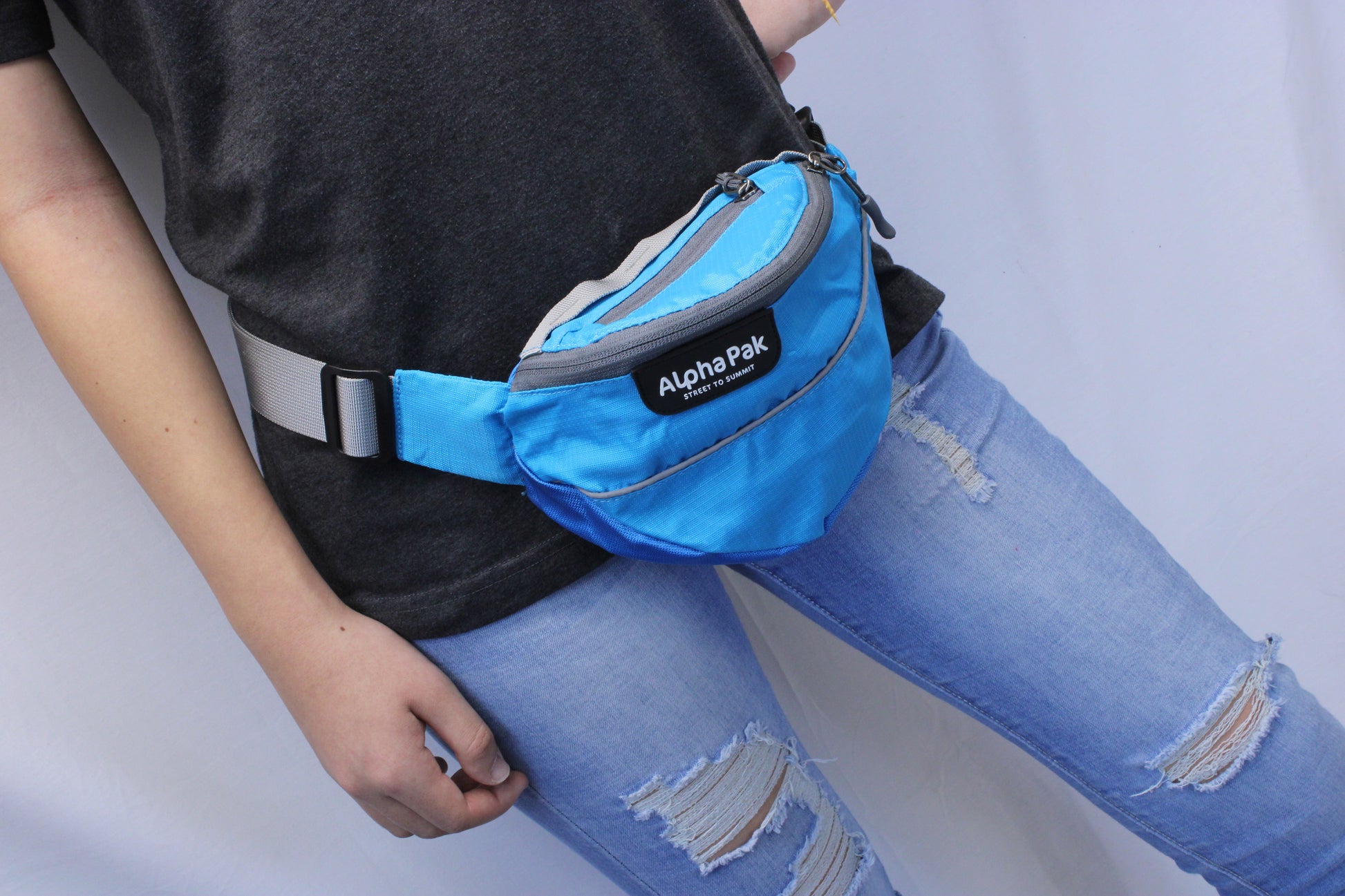 alphapak hip bag campingwithdogs reflective hiking fanny pack wanderer unisex rainbow fanny pack multiple colors best dog backpack dog saddlebags dog hiking hip pack light blue hip pack ocean blue 